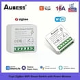 thumbnail image 2 of Smart Home Zigbee WiFi Smart Switch With Power Monitor 16A Tuya Light Switch Module DIY Breaker Relay Voice For Alexa Google, 2 of 5