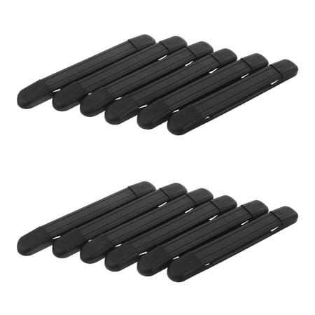 RENACLIPY 12Pcs Replacement Luggage Handle Black Plastic Carry Handle with Comfortable Grip for Motorbike Use