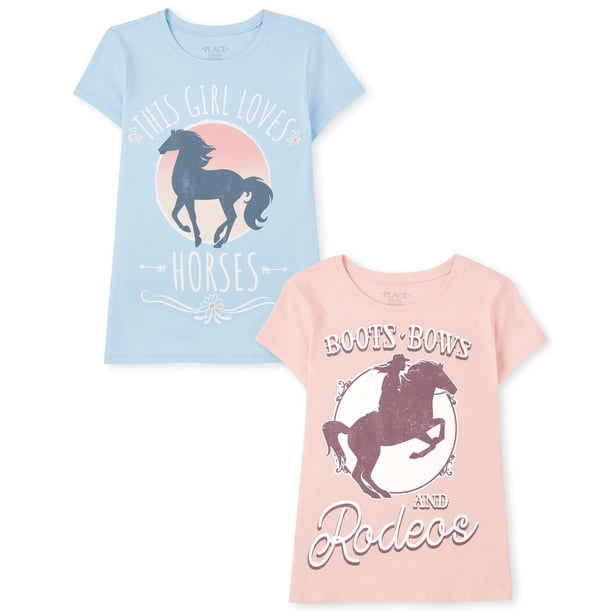 Camiseta The Children's Place de manga corta, paquete de 2, para niña de 14 años