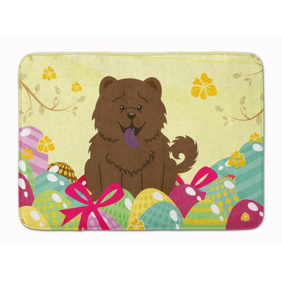 Easter Eggs Chow Chow Chocolate Machine Washable Memory Foam Mat