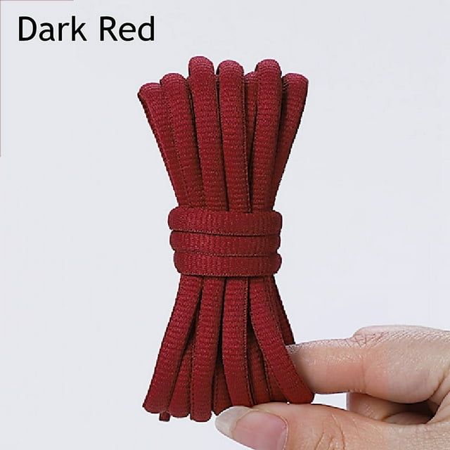 Oval Half Round Athletic Shoe Laces for Running Sneakers - Durable Fade-Resistant - 1 Pair