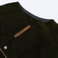 thumbnail image 5 of Zpzdpjkx Mens Oktoberfest Waistcoat Stand Collar Button Front Contrast Piping Pockets Traditional Sleeveless Vest for Beer Festival Party, 5 of 7