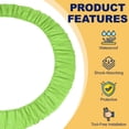 thumbnail image 4 of Uxcell Trampolines Spring Cover, Small Trampolines Replacement Cover, 8 Holes Safety Pad Replacement - Fitting for (Men/Women/Indoor/Home/Fitness) 48 Inch & Oxford Cloth & Green, 4 of 7