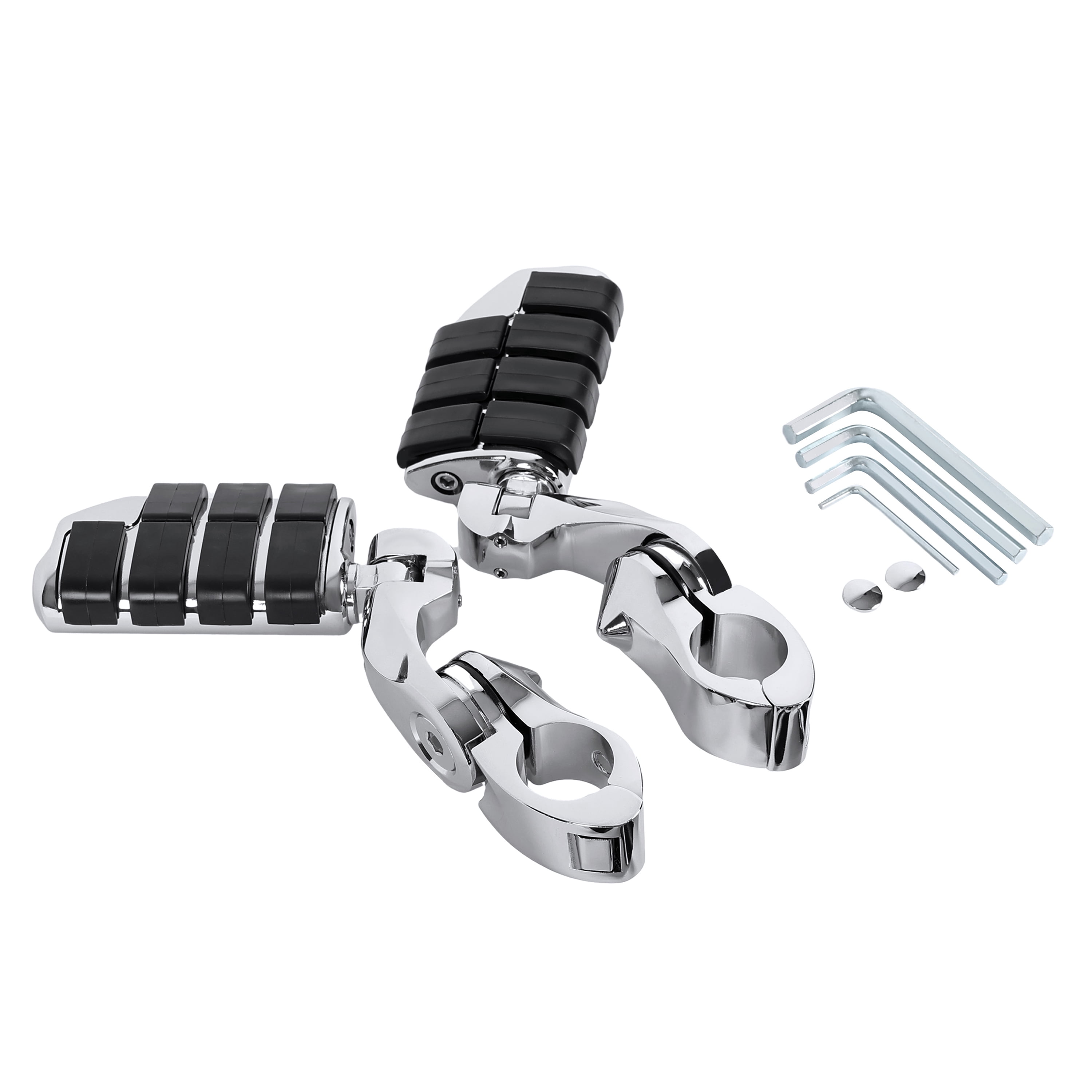 Kojem 1.25" Motorcycle Footpegs Foot Pegs for Harley Davidson Honda Kawasaki Suzuki Yamaha Highway Foot Pegs Pedal
