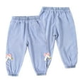 thumbnail image 2 of Esaierr Girls Jeans Denim Pants for Toddler Baby Jeans Pants Kids Summer Anti-Mosquito Lantern Trousers for 1-6 Years, 2 of 8