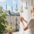 thumbnail image 4 of 1Pcs Crystal Butterfly Suncatchers Hanging Ornaments, Butterfly Sun Catcher Crystals Hanging, Rainbow Maker Sun Catchers indoor Window Ornament, Sparkling Outdoor Patio Garden Decor Gifts Decor,Green, 4 of 5