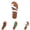 White, variant on Women's Metal Buckle Open Toe Flat Sandals Casual Summer Footwear Green 36