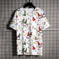 thumbnail image 2 of Camisetas de verano con estampado de árbol de Navidad para hombre, Camiseta con cuello redondo, camiseta de manga corta de marca de lujo, 2 of 4