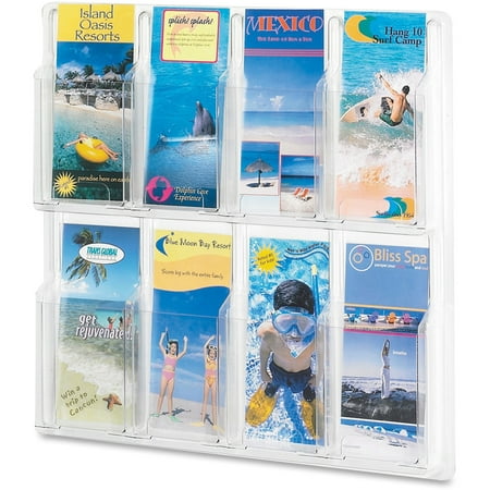 Safco 8 Pocket Pamphlet Rack Safco 8 Pamphlet Display Rack - 20.5