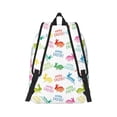 thumbnail image 2 of Honeii Happy Easter Rabbit Print Canvas College Laptop Backpack, Durable Rucksack Travel Notebook Bag School Backpack Book Bag for Men Women-Medium, 2 of 7