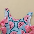 thumbnail image 5 of uublik Toddler Bikini Watermelon Print Strap Ruffle Swimwear Swimsuit Hot Pink, Sizes 0-4T, 5 of 5