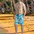 thumbnail image 5 of Binienty Men's Quick Dry Board Shorts Swim Trunks Featuring Ocean Floral Pattern - for Beach Vacation and Water Activities, 5 of 10