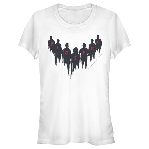 Junior's IT Chapter Two Chapter Two Losers' Club Silhouettes Graphic Tee White Large