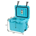 thumbnail image 3 of Stakol16 Quart Ice Chest Water Cooler with Cup Holders, Blue, 3 of 11