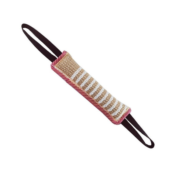 Juguete para remolcar perros, almohada para morder para adiestramiento de perros, juguete para morder de yute, lo mejor para tira y afloja, juego interactivo para adiestramiento de cachorros