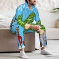 thumbnail image 7 of Fotbe Merry Christmas Gnome Pattern Long Sleeve Pajama Set for Men,Sleepwear Set,2-piece Loungewear Set,Soft PJs Comfy Nightwear with Pockets-Small, 7 of 7