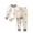 Beige, variant on QSXADF Unisex Boys and Girls Fall Winter Sweatshirt Set Graphic Long Sleeve Loose Top Pant 2 Piece Set For Home Wear Children Clothing Set