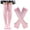 Pink, variant on DQRPSEETB Women's Halloween Socks High Stockings Striped Socks Gloves Black Tights for Women,Ankle Socks Blue