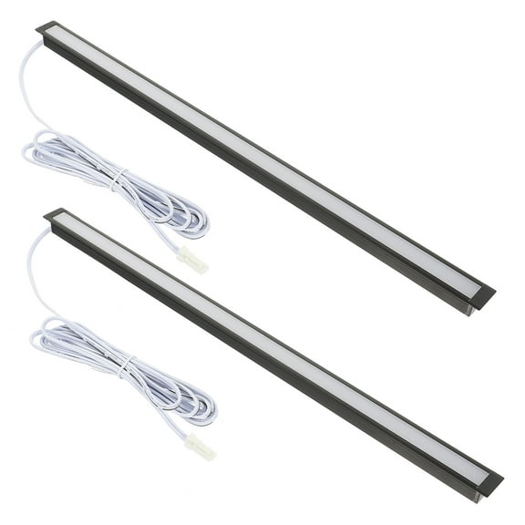 UPOUART 2Pcs LED Under Cabinet Lighting with Hidden Mount Design White for Cupboard