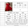 thumbnail image 5 of AURA Plus Size Womens Red V Neck High Waist Midi Dress Short Sleeve Ruched A Line Knitted Commuter Summer, 5 of 5