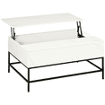 thumbnail image 1 of HOMCOM Lift Top Coffee Table with Hidden Storage Compartment Lift Tabletop, 1 of 10