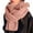 Z1-Pink, variant on Womens Winter Scarves, Duoif Women's Solid Color Knitted Wool Scarf for Women Beige