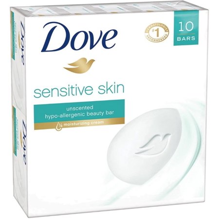 6 Pack - Dove Sensitive Skin Hypo-Allergenic Beauty Bar ...