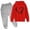 j160-Red, variant on LIIPEE Autumn Winter Outfit Sets For Girls Heart Print Long Sleeve Oversized Pullover Hoodies Solid Color Sweatpants 2 Piece Set Kids Casual Comfortable Cute Outfits,5-6 Years