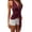 Wine Red, variant on Women Sheer Mesh Halter Top Deep V Neck Split Hem Y2k Tank Tops Tie Back Sleeveless Flowy Camis Shirt