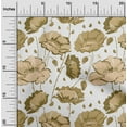 thumbnail image 2 of oneOone Cotton Poplin Twill Dark Olive Green Fabric Floral Dress Material Fabric Print Fabric By The Yard 56 Inch Wide, 2 of 4
