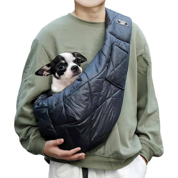 Newborn Pet Sling For Small Dogs And Cats, Windproof Warm Pet Carrier With Safety Hook