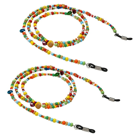 Zehuanyu 2 Pcs Eyeglass Strap Holder Chain Necklace Lanyard for Women