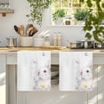 thumbnail image 4 of Easter Bunnies Kitchen Towels Set of 4, Spring Rabbits Floral Butterflies Farmhouse Absorbent Dish Towels for Kitchen, Microfiber Hand Towel, Quick Drying Tea Towel for Cleaning Decorative Dishcloths, 4 of 7