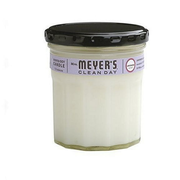 Mrs. Meyer's Clean Day Candle - Lavender Scented Soy Wax Jar - 7.2 oz, Single Piece