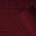 thumbnail image 4 of Alfombrillas de baño Feather & Stitch, 100% algodón, 2 piezas, rojas, 4 of 8