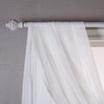 thumbnail image 2 of DriftAway Solid White Sheer Window Scarf Valance Long Luxury Sheer Fabric Topper Knife Edge Window Treatment Scarves Single for Wedding Party Girls Room Bed Canopy 52"x256" White, 2 of 6