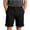 Black, variant on Men's Chino Shorts Button Cuffed Hem Relaxed Fit Flat Front Shorts Business Daily Travel Shorts