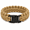 Khaki, variant on explorer 550 paracord bracelet, red, 9-inch