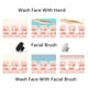 thumbnail image 5 of Cepillo limpiador facial de silicona VWMYQ negro+blanco, 5 of 9