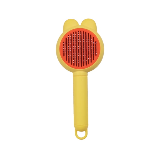 Mom's Best Peine de acero inoxidable para perros y gatos, elimina enredos y pulgas, herramienta autolimpiable y cómoda.