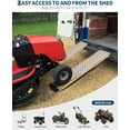 thumbnail image 2 of 2 Pack 4FT 800 Lbs Aluminum Shed Ramps Lightweight Loading Ramps for ATV Lawn Mower and Motorcycle Anti-Slip Punch Plate Design, 2 of 6