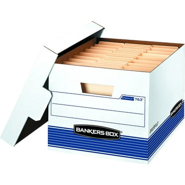 Bankers Box 30 Pack STOR/FILE Medium-Duty File Storage Boxes, FastFold, Lift-Off Lid, Letter/Legal