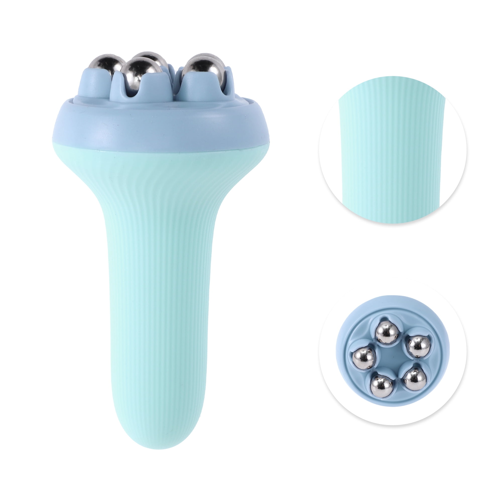 Unique Bargains Roller Massager Manual for Face and Body Ease Blue