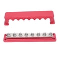 thumbnail image 1 of 8 Positions Bus Bar 600A High Current, 3/8 Inch Studs Busbar Power Distribution Block for Car RV Marine Yacht, Built with  Retardant PC Base, 1 of 7