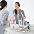 thumbnail image 2 of GFWARE Toothbrush Holder for Bathroom Countertop Organizer - Kids Electric Toothbrush and Toothpaste Holder Detachable 7 Slots Tooth Brush Organization Bathroom Accessories Storage Vanity, Silver, 2 of 7