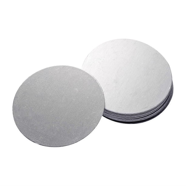 10Pcs Adhesive Metal Plate Mounting Kits Stickers Magnetic Patch Magnetic Car Vehicle Mount Holder (Silver/Dia:4cm)