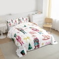 thumbnail image 3 of Feelyou Cartoon Cute Princess Queen Comforter Set for Kid, Nutcracker Royal Guarder Bedding Sets, Merry Christmas Theme Reversible Bedding Comforter Set, Lightweight Room Decor, 3pcs, 3 of 8