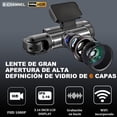 thumbnail image 2 of GDYFU HD 1080P Dashcam para Auto,WiFi Camara para Auto Interior y Exterior con Tarjeta SD 32GB,3.16" 360° Camara de Seguridad para Carro,Visión Nocturna,Grabación en Bucle,Monitor de Aparcamiento, 2 of 5