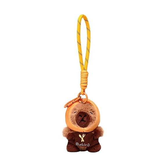 Capybara keychain Baked CapybaraANDCapybara Plush Keychain Cute Creative Small Gift