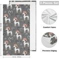 thumbnail image 2 of Dreamtimes Cute Poodles Hearts Bath Hand Towels 2 PCS, 28.3"x 14.4" Ultra Soft and Highly Absorbent Valentines Dog Decorative Fingertip Face Towel for Home, Bathroom, Kitchen, 2 of 5